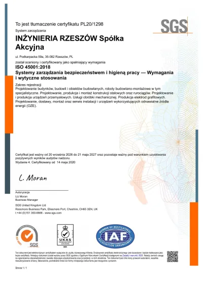 New.SGS ISO 45001 2018 PL201298 PL
